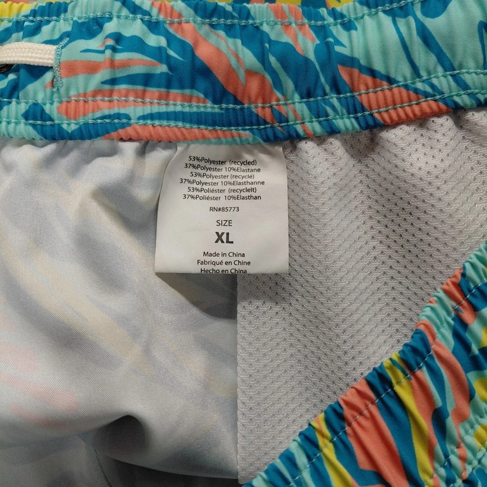O'Neill Men's XL‎ Hermosa Elastic Waist Board Shorts Trunks Blue Tropical *flaw